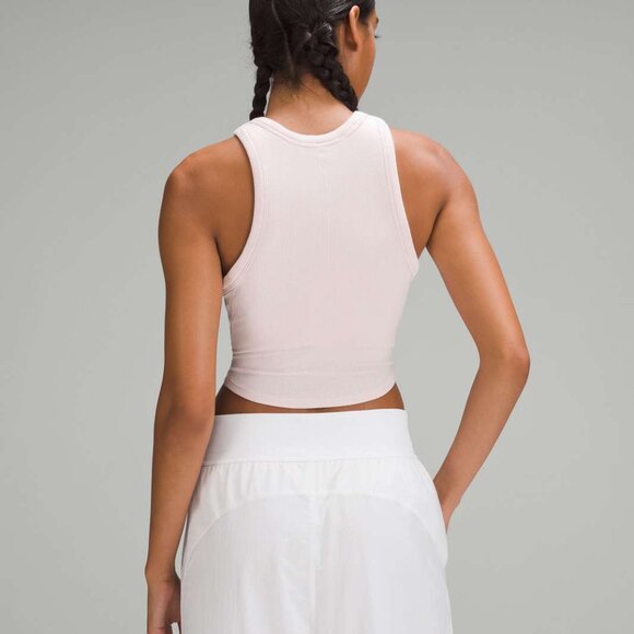 Lululemon Hold Tight Cropped Tank NWT Size 12 Flush Pink - Picture 6 of 6